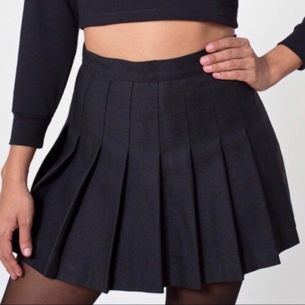 Black American Apparel Tennis Skirt